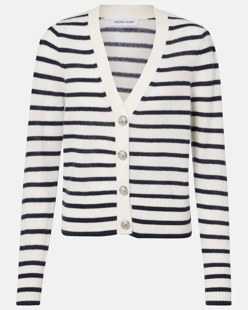Veronica Beard Cardigan Solene aus Kaschmir Weiß
