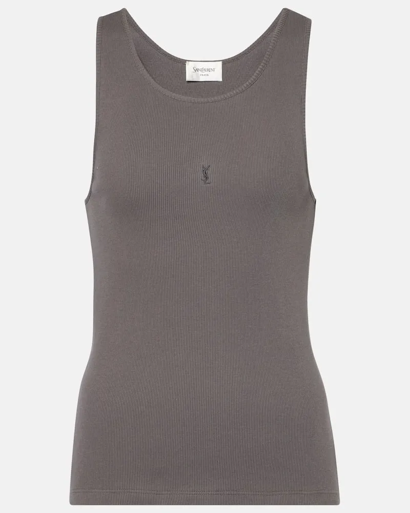 Saint Laurent Top Cassandre Grau