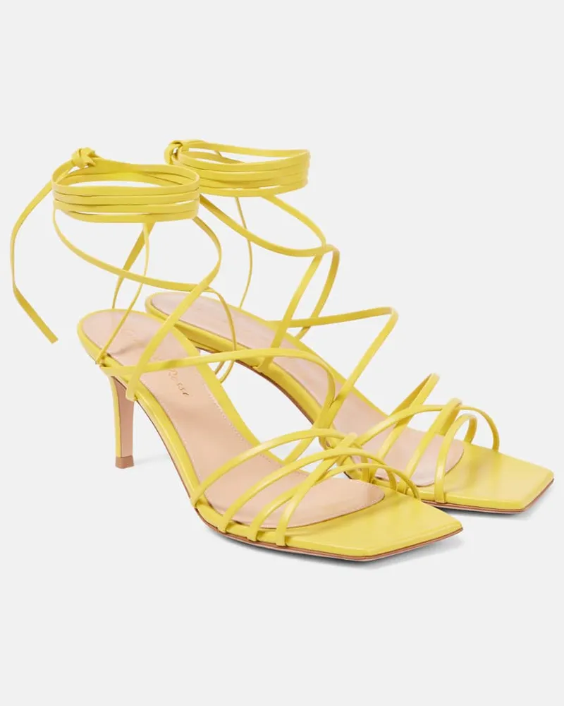 Gianvito Rossi Sandalen aus Leder Gelb