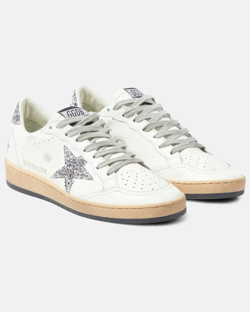 Golden Goose Sneakers Ball Star aus Leder Weiß