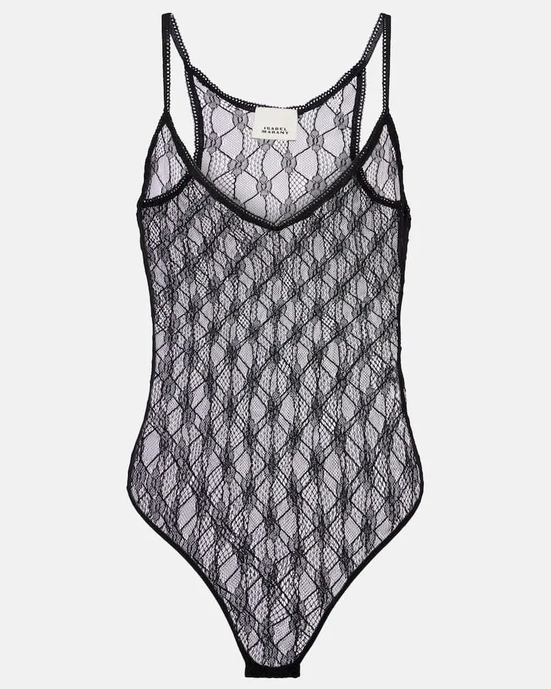 Isabel Marant Body Mildy aus Spitze Schwarz