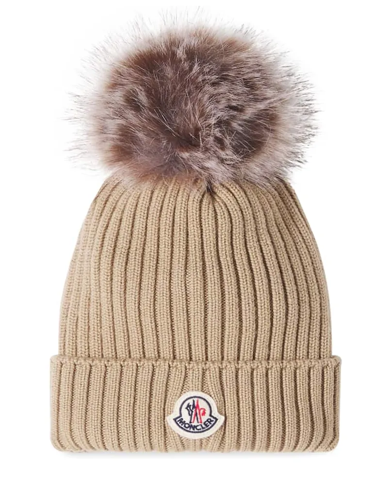Moncler Mütze aus Schurwolle Braun