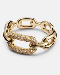 SHAY Ring Cable Link aus 18kt Gelbgold mit Diamanten Gold