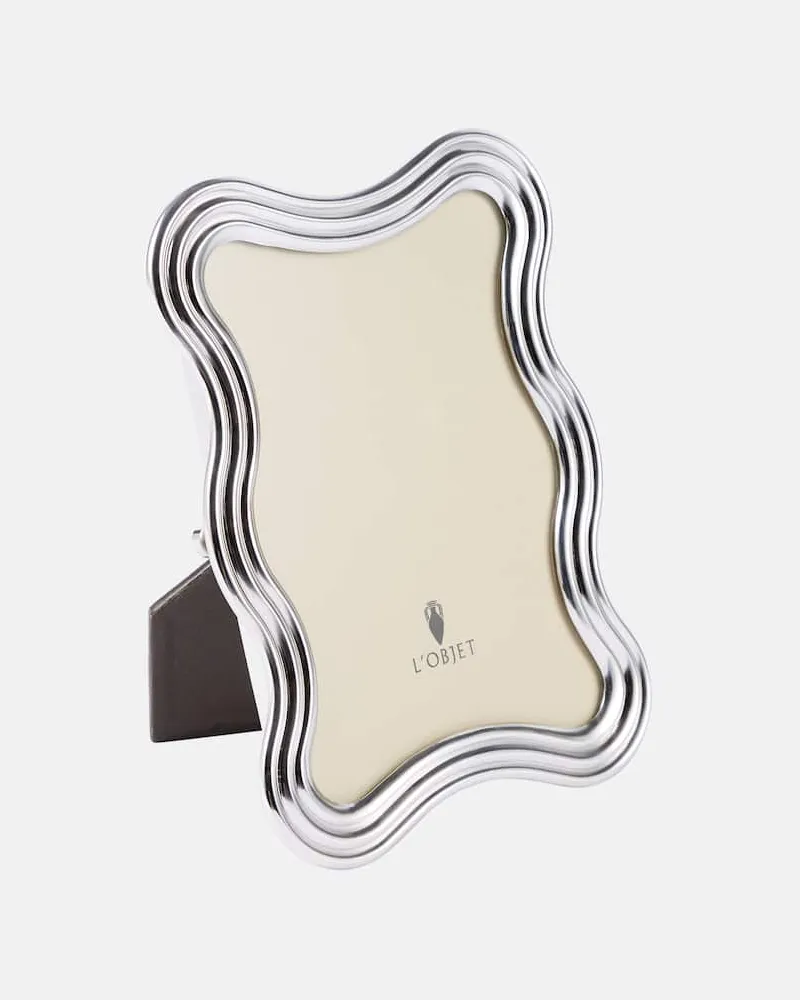 L’OBJET Bilderrahmen Ripple Silber
