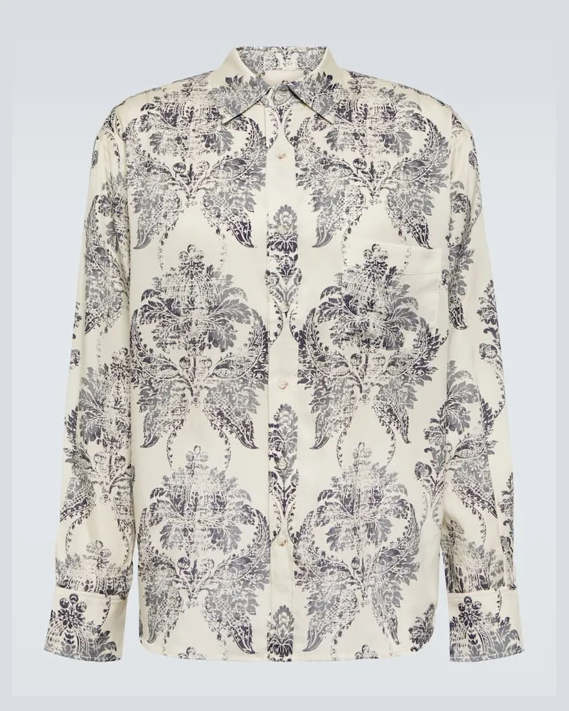 COMMAS Hemd aus Seide und Baumwolle Beige