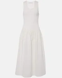 Proenza Schouler White Label Midikleid Malia aus Baumwollpopeline Weiss