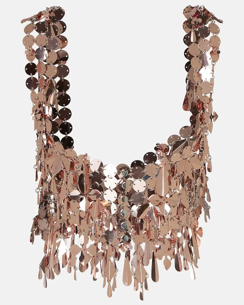 Paco Rabanne Verziertes Bralette Gold