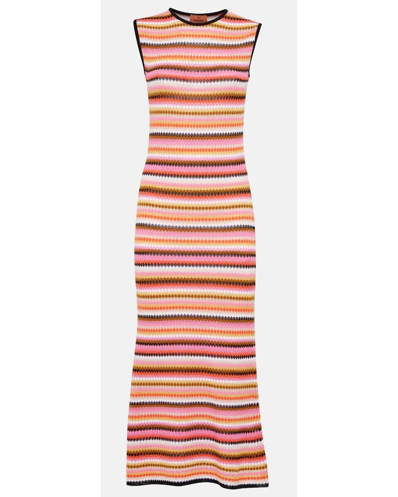 Missoni Midikleid aus Strick Multicolor