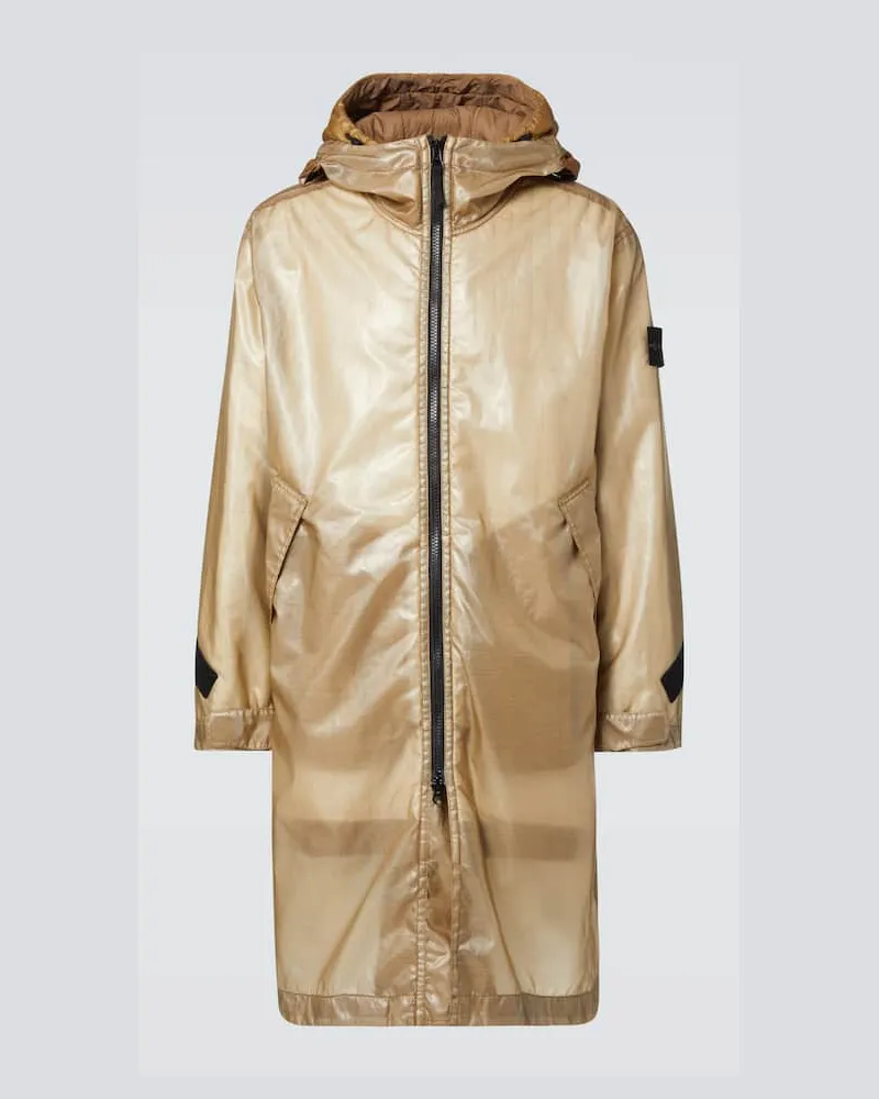 Stone Island Regenmantel Compass Beige