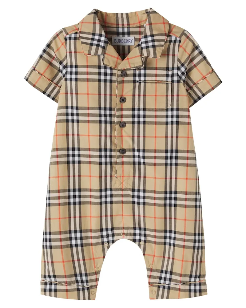 Burberry Baby Spieler Burberry Check aus Baumwolle Beige