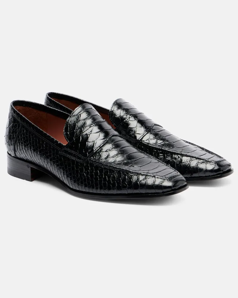 Paris Texas Loafers Vincent aus Leder Schwarz
