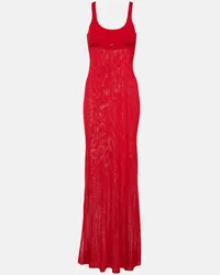 Jacquemus Maxikleid La Robe Maille Oranger Rot