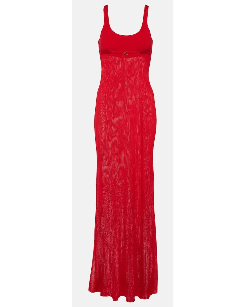Jacquemus Maxikleid La Robe Maille Oranger Rot