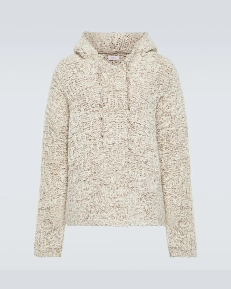 ERL Oversize-Hoodie aus einem Wollgemisch Beige
