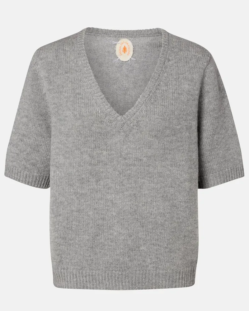 Jardin des Orangers Pullover aus Wolle und Kaschmir Grau