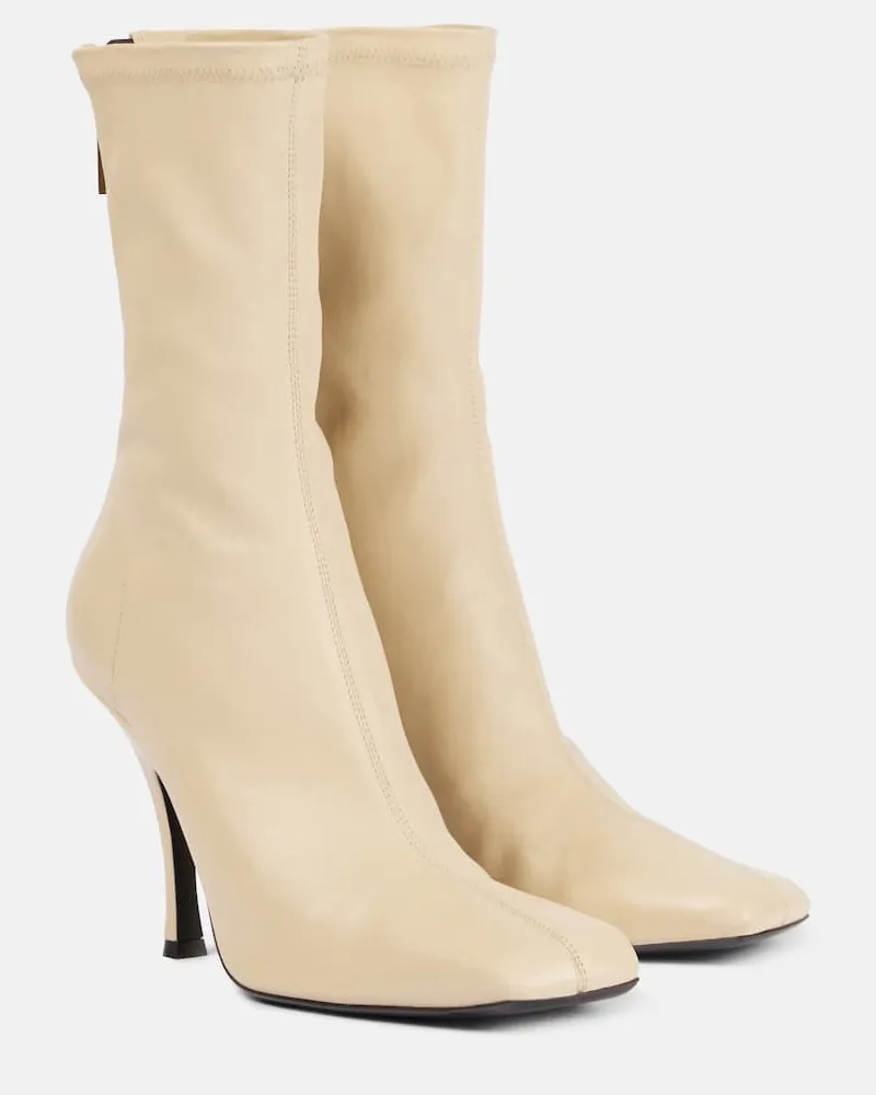 KHAITE Stiefel Eva aus Leder Weiß