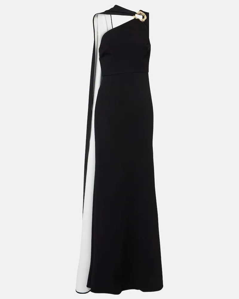 Roland Mouret Robe aus Cady Schwarz