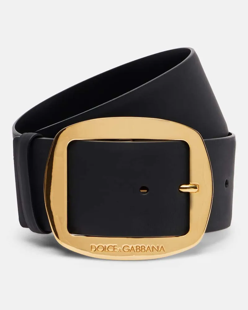 Dolce & Gabbana Gürtel aus Leder Schwarz