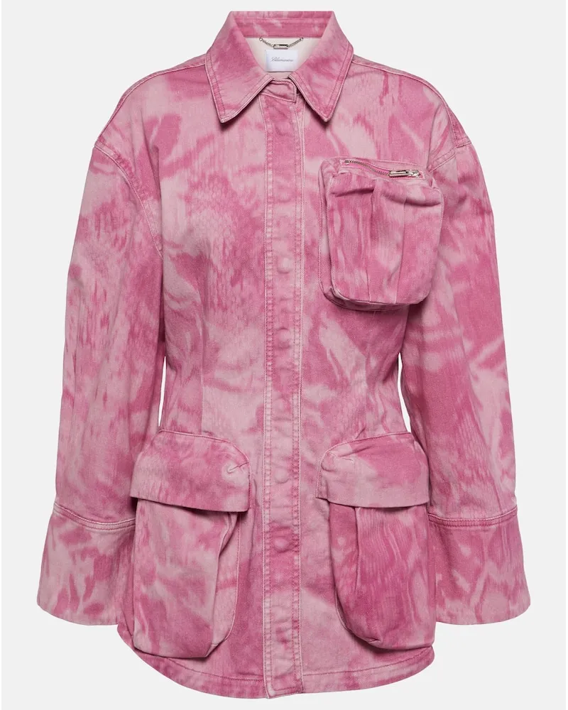 Blumarine Jacke aus Denim Pink