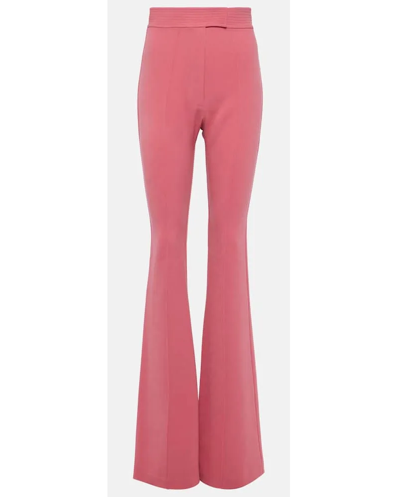 Alex Perry High-Rise-Schlaghose Pink