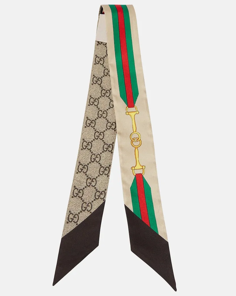 Gucci Bedrucktes Tuch GG aus Seide Multicolor