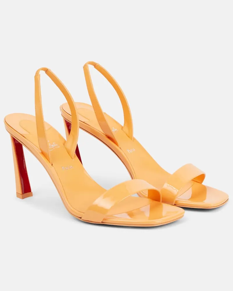 Christian Louboutin Sandalen O Condora 85 aus Lackleder Neutral