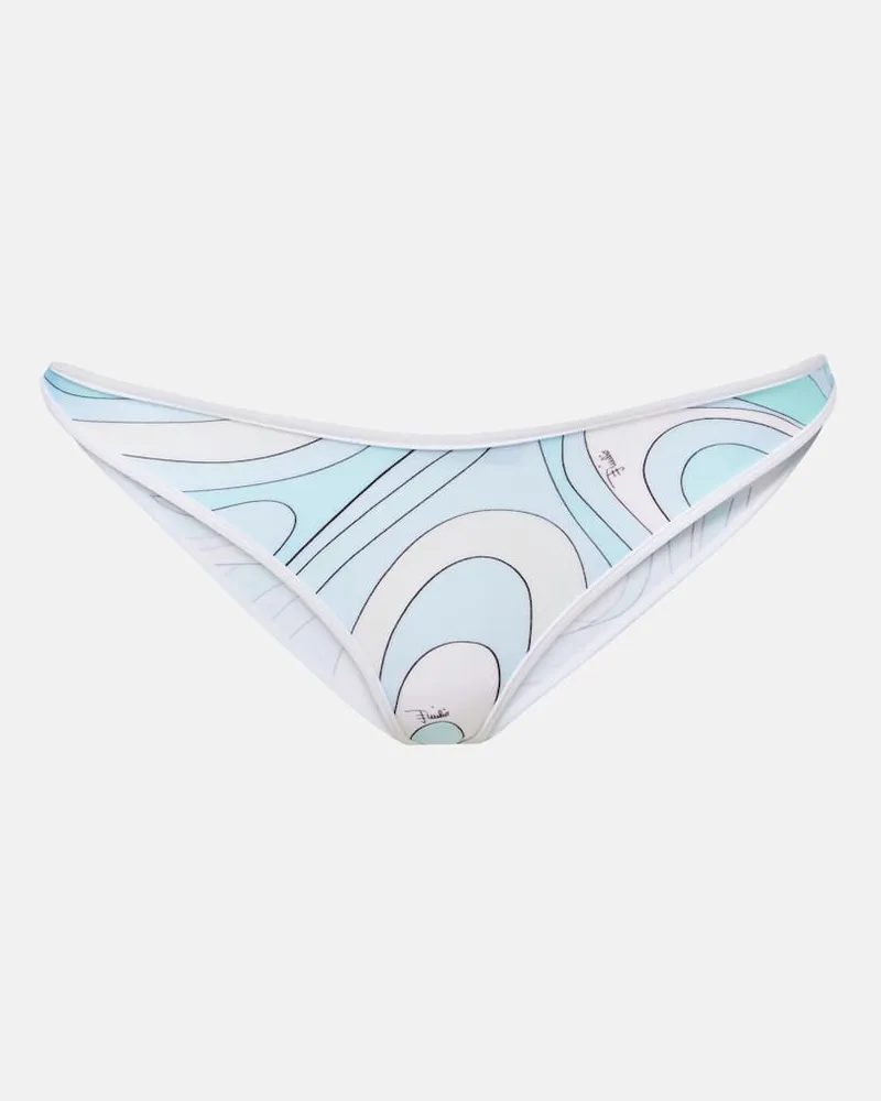Emilio Pucci Bikini-Höschen Marmo Türkis