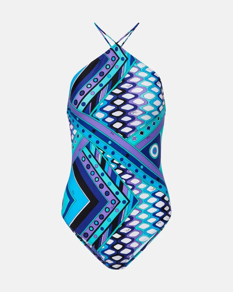 Emilio Pucci Badeanzug Vivara Blau