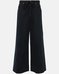 Maison Margiela High-Rise Wide-Leg Jeans Schwarz