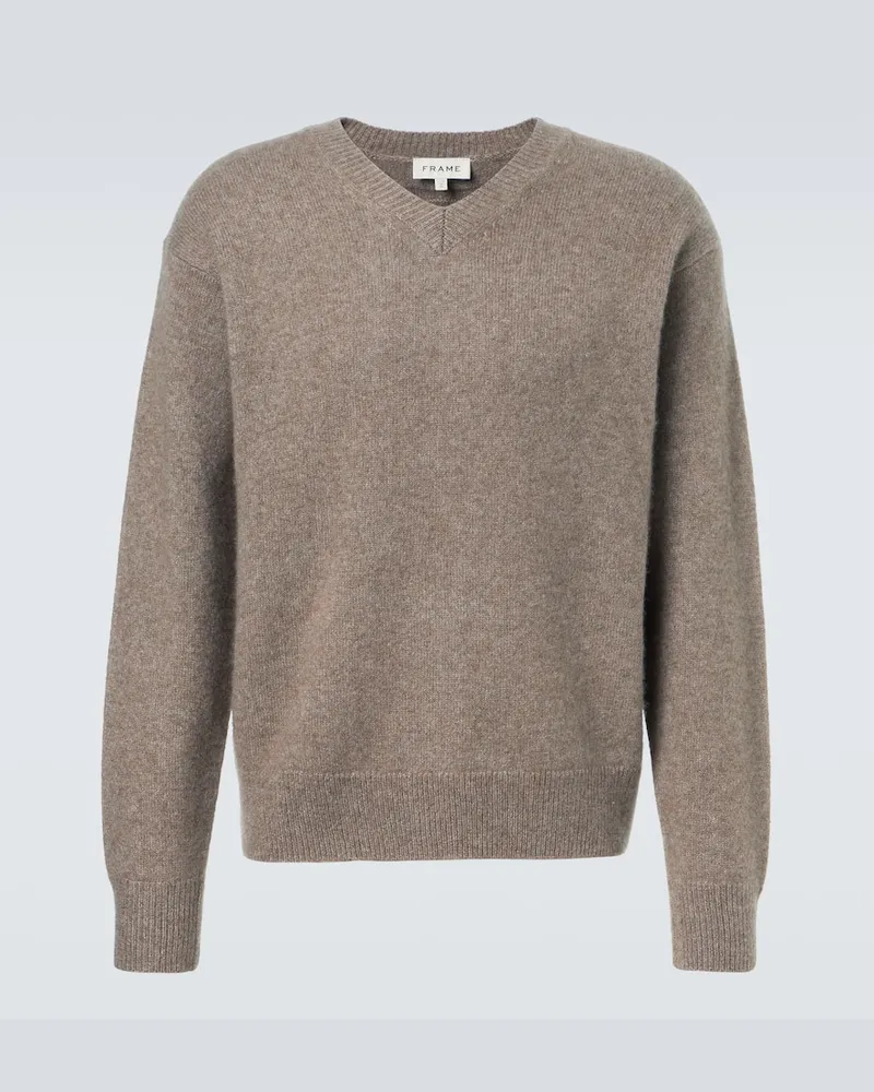 Frame Denim Pullover aus Kaschmir und Seide Braun