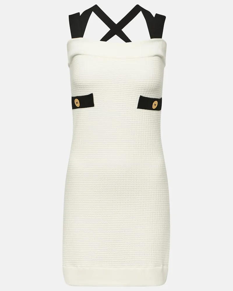 Patou Minikleid aus Strick Weiã