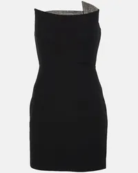 Roland Mouret Minikleid aus Wolle und Seide Schwarz