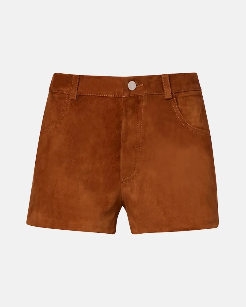Stouls Shorts Roxie aus Veloursleder Braun
