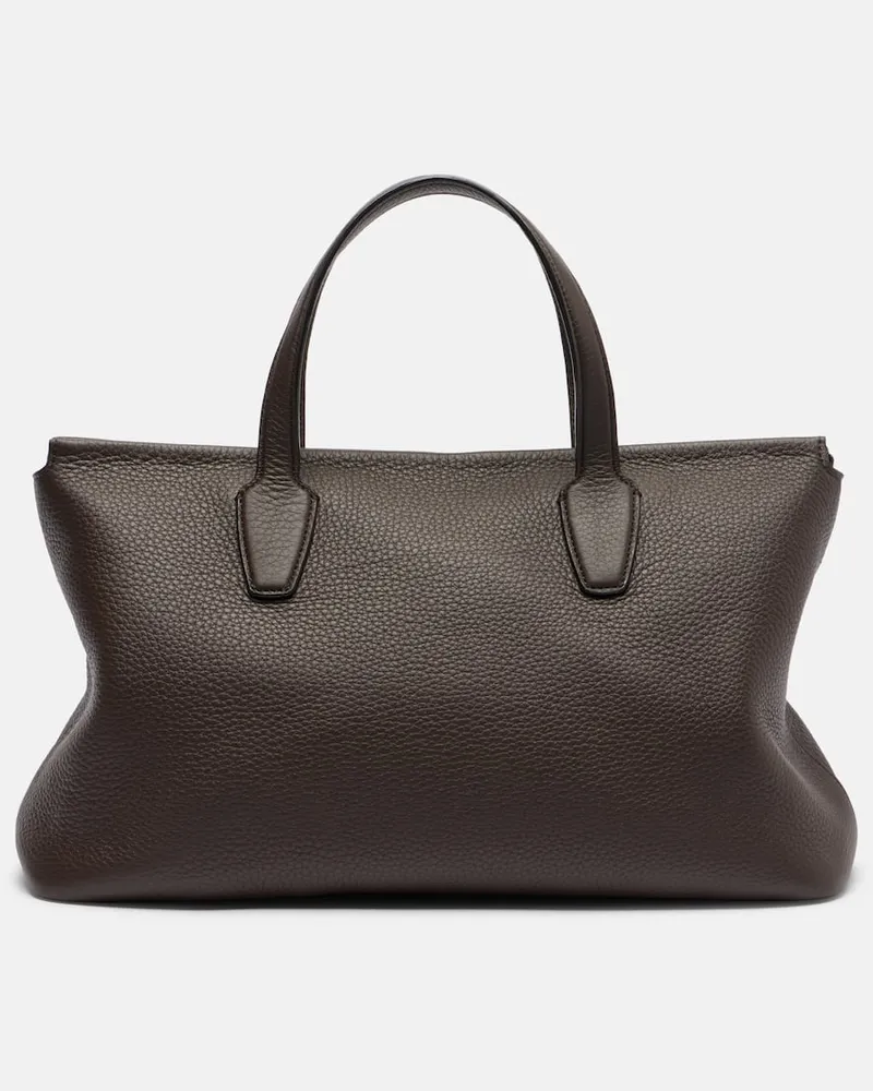 The Row Tote Bag Marcel aus Leder Braun