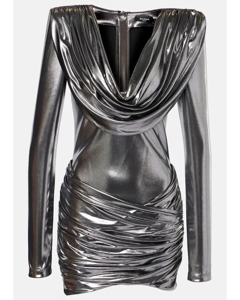 Balmain Minikleid Metallic