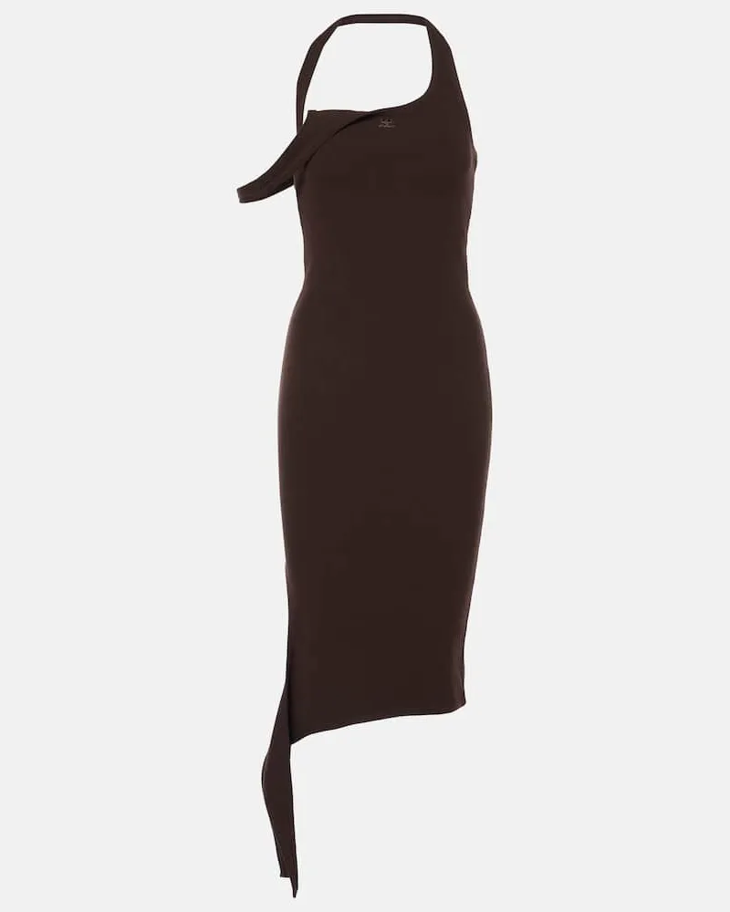 Courrèges Courrèges Midikleid Undressed Schwarz