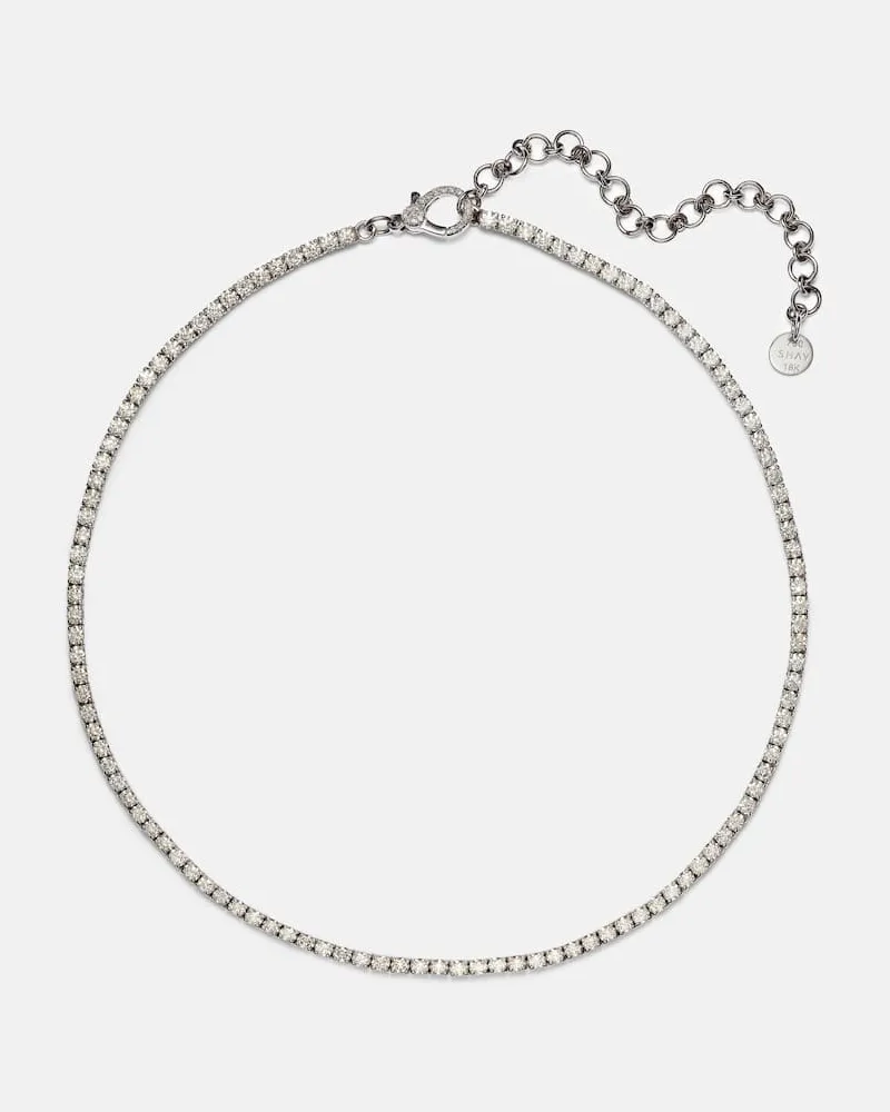 SHAY Choker aus 18kt Weißgold mit Diamanten Weiß