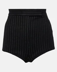 Alex Perry High-Rise Shorts Schwarz