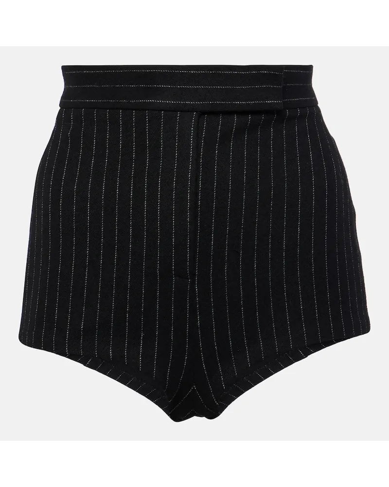 Alex Perry High-Rise Shorts Schwarz