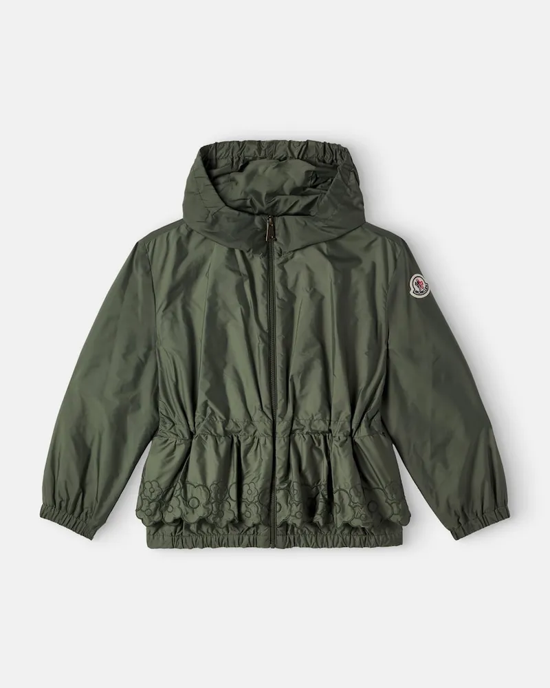 Moncler Bestickte Jacke Manolya Grün