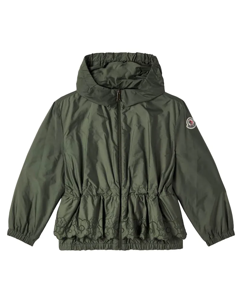 Moncler Bestickte Jacke Manolya Grün
