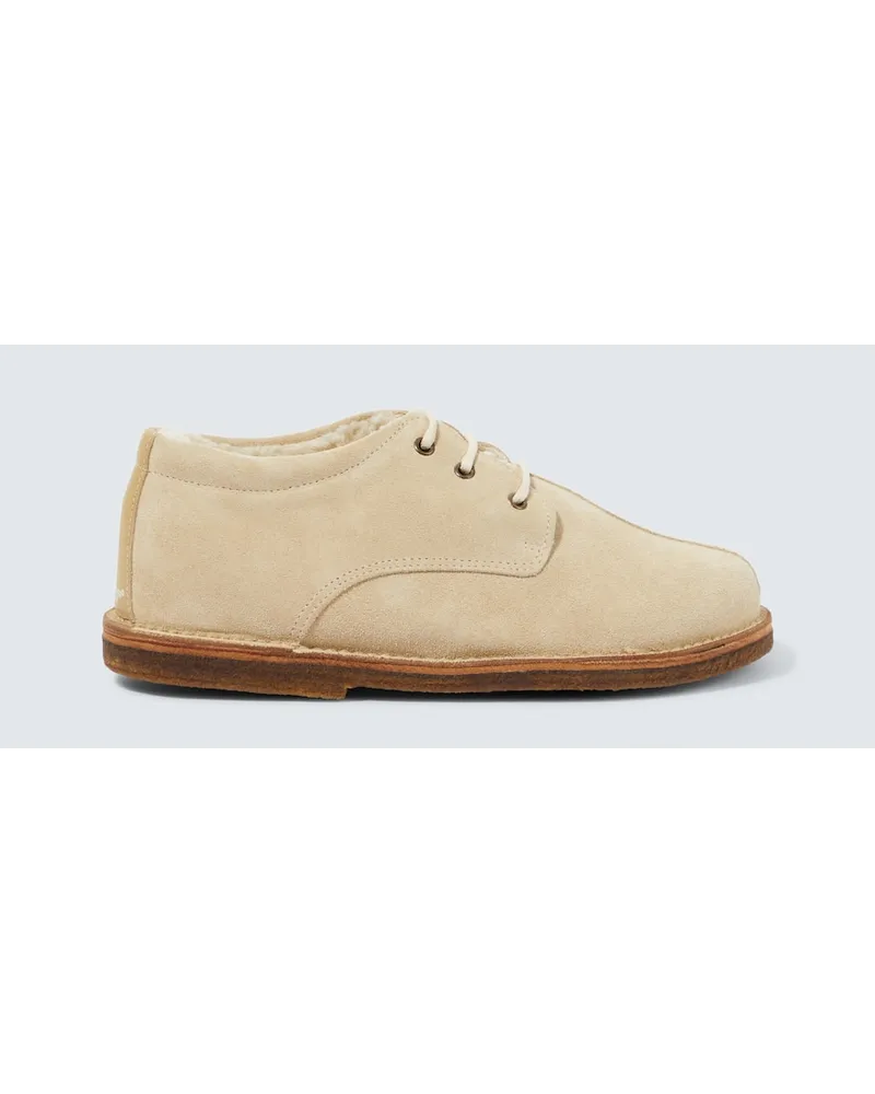 Undercover X Astorflex Desert Boots aus Veloursleder Beige