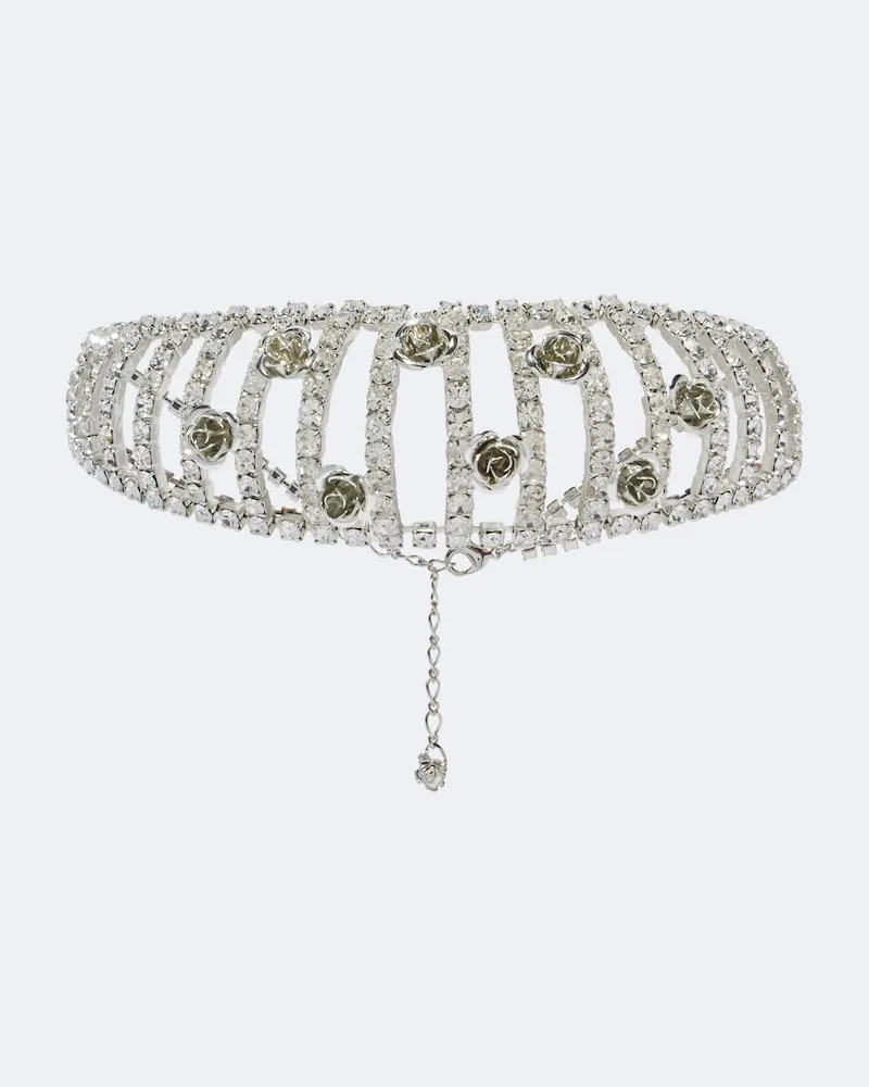 Magda Butrym Verzierter Choker Silber