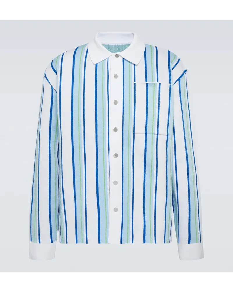Jacquemus Hemd La Chemise Maille Polo Weiss
