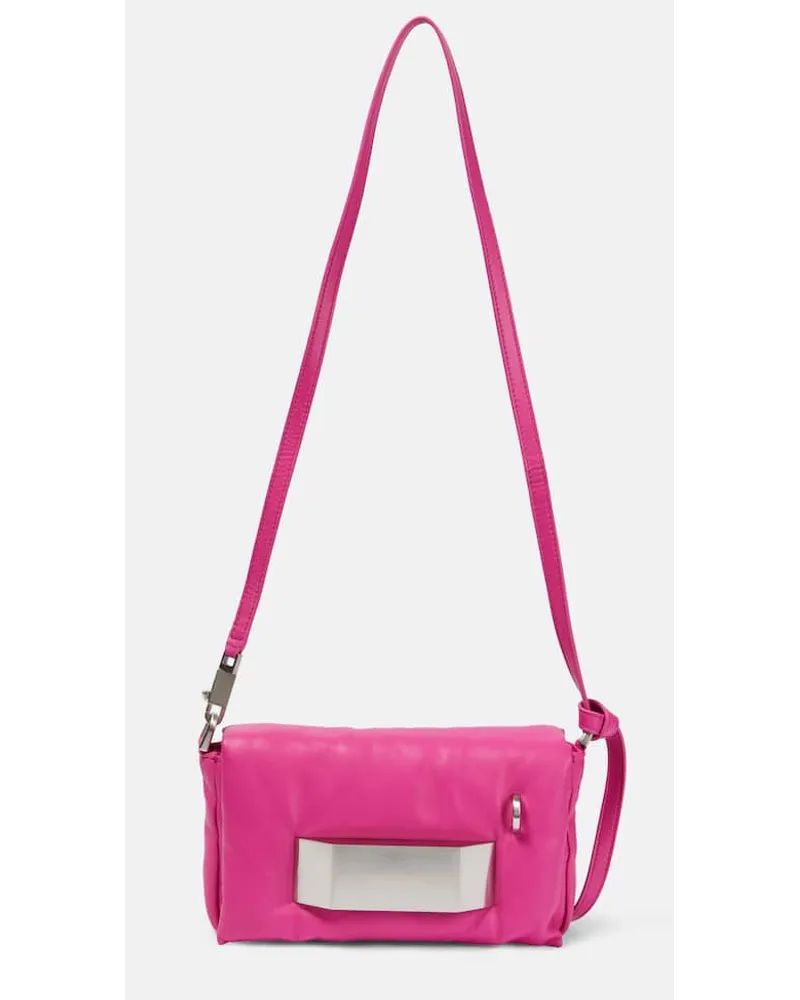 Rick Owens Schultertasche aus Leder Pink