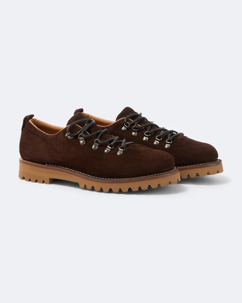 Church's Schnürschuhe aus Veloursleder Braun