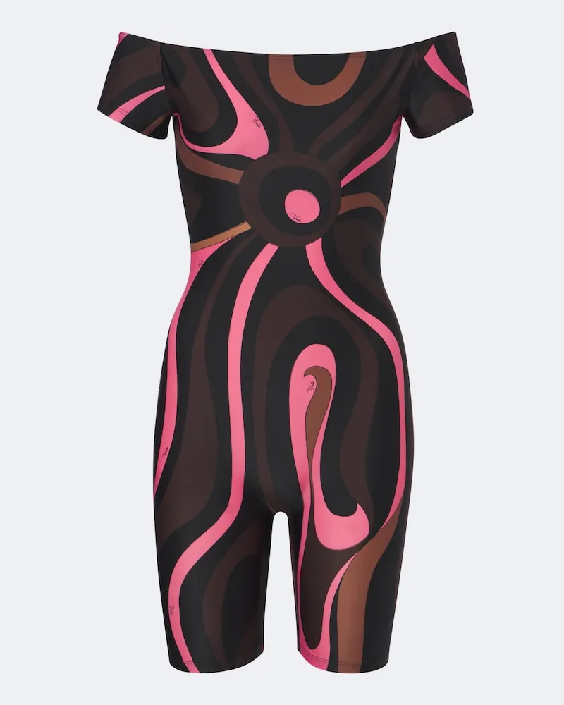 Emilio Pucci Bodysuit Marmo aus Jersey Multicolor