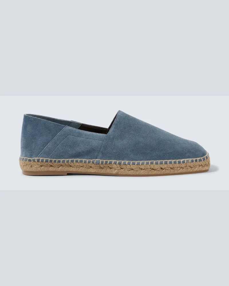 Tom Ford Espadrilles Barnes aus Veloursleder Blau