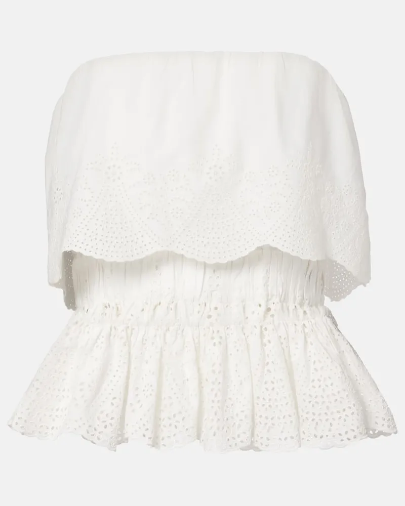 Posse Top Beryl aus Baumwolle Weiß