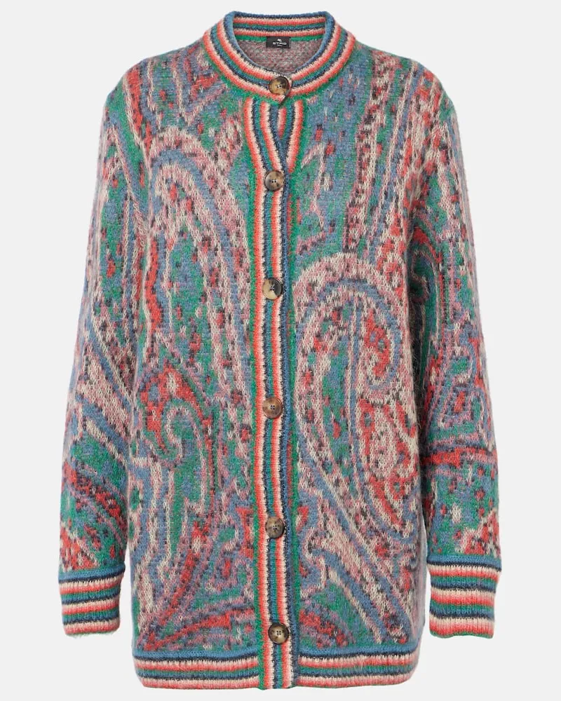 Etro Cardigan aus einem Mohairgemisch Multicolor